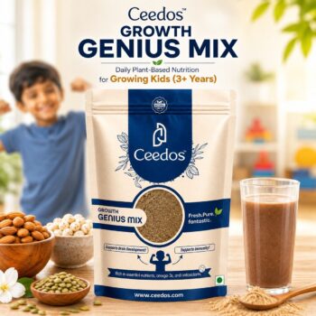GrowthGenius Mix for Kids & Teens Growth with Nuts & Seeds | Sugar Free (250 G)
