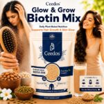 Glow & Grow Biotin Health Mix for Hair, Skin & Gut Health | Sugar Free (250 G)