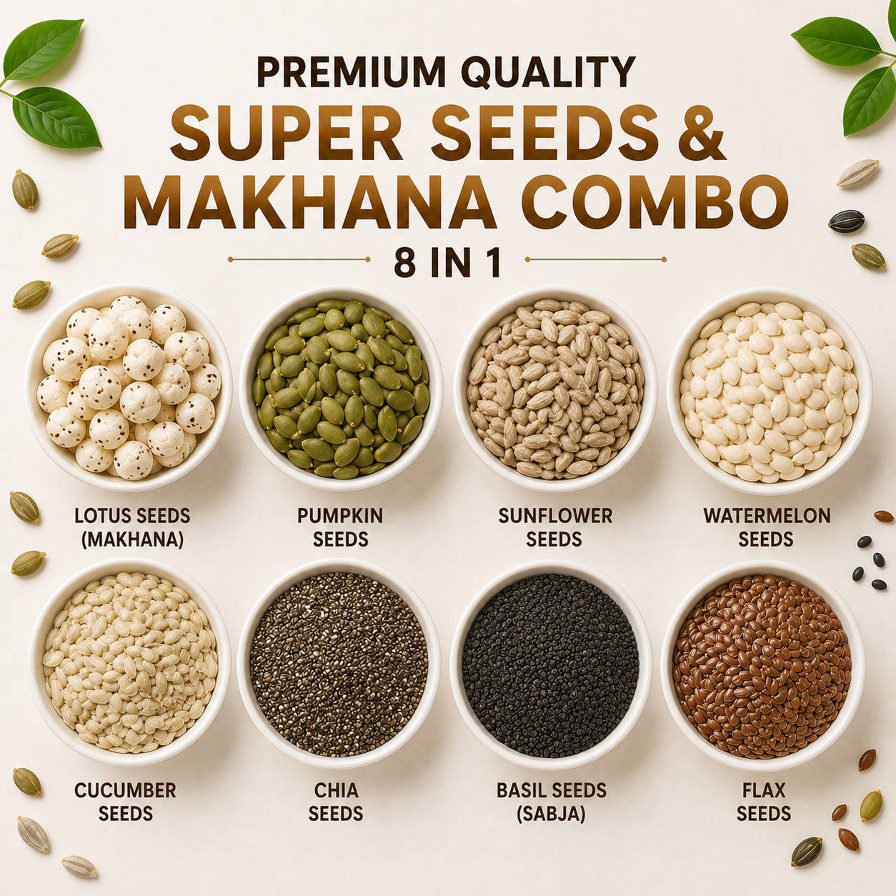 Super Seeds & Makhana Combo 8 in 1